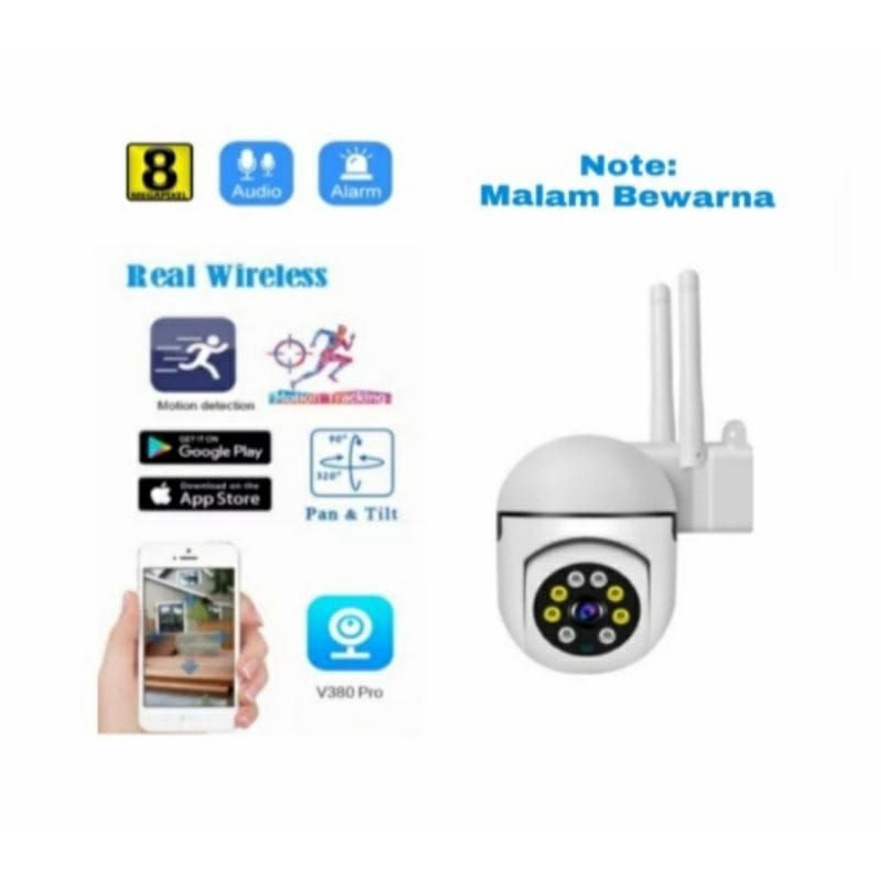 CCTV 2 Antena V380 / V380 Pro bisa pantau jarak jauh CCTV WIFI PTZ IP Camera