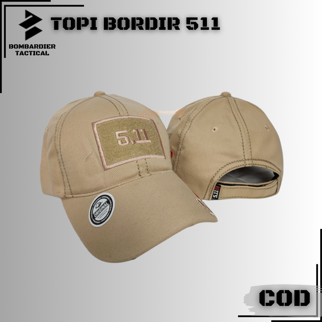 PROMO Topi import bahan berkualitas Velcro | Topi Army | Topi Tactical 5.11bordier COD