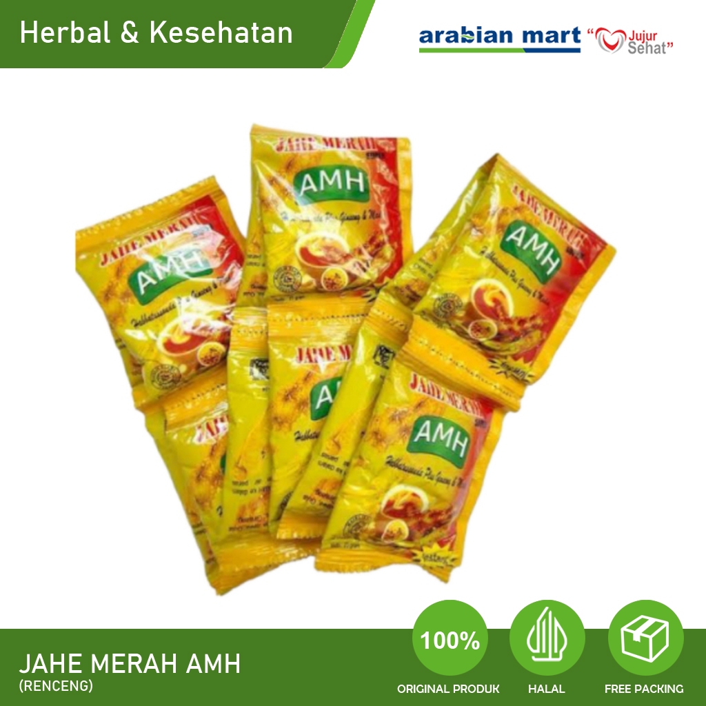 

Jahe Merah Instan 1 Renceng (10pcs) Amanah AMH Plus Habbatassauda, Ginseng & Madu Bagus Untuk Suplemen Kesehatan