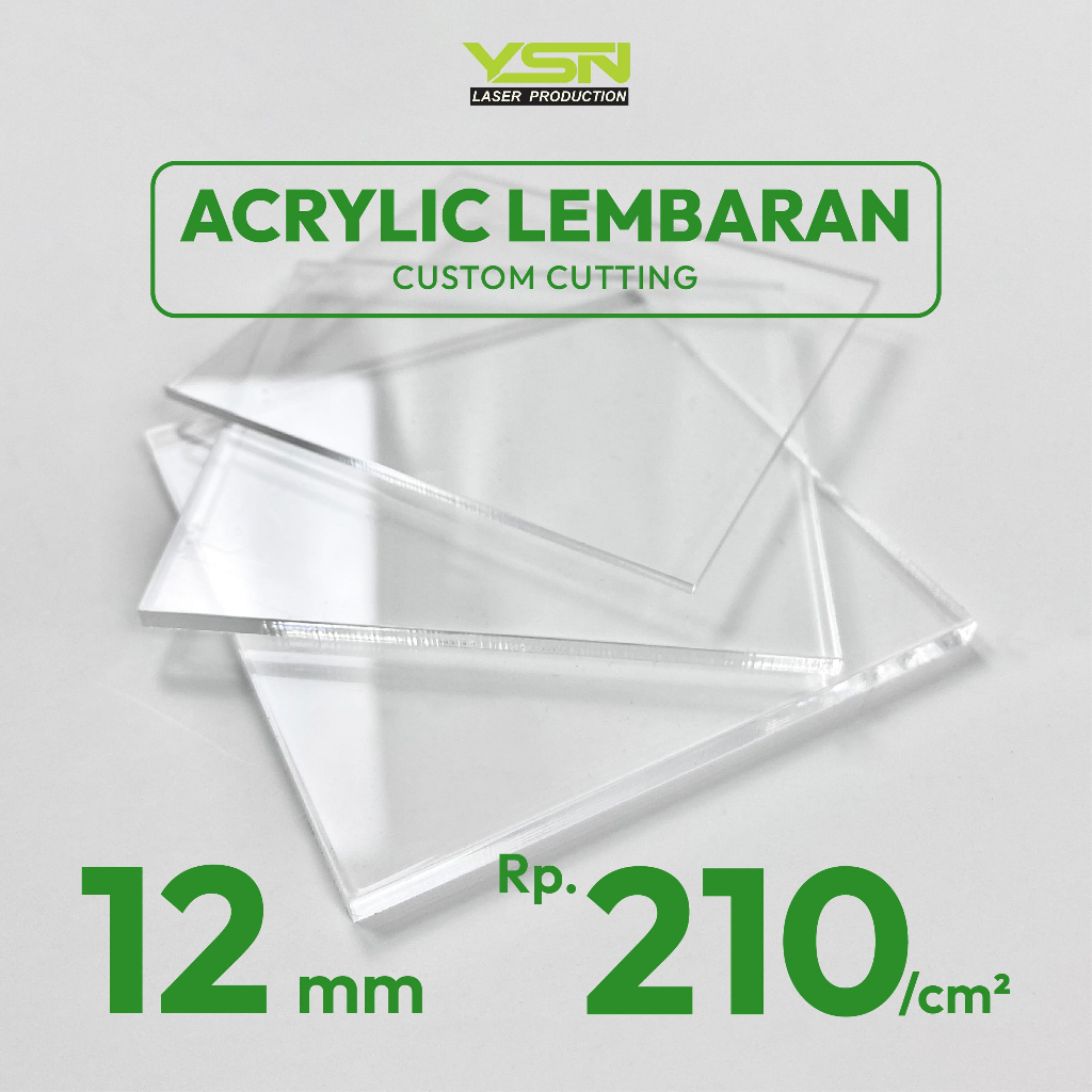 Acrylic Sheet 12 mm I Acrylic Lembaran I Akrilik Custom Lembaran I Lembaran Akrilik Bening I Akrilik