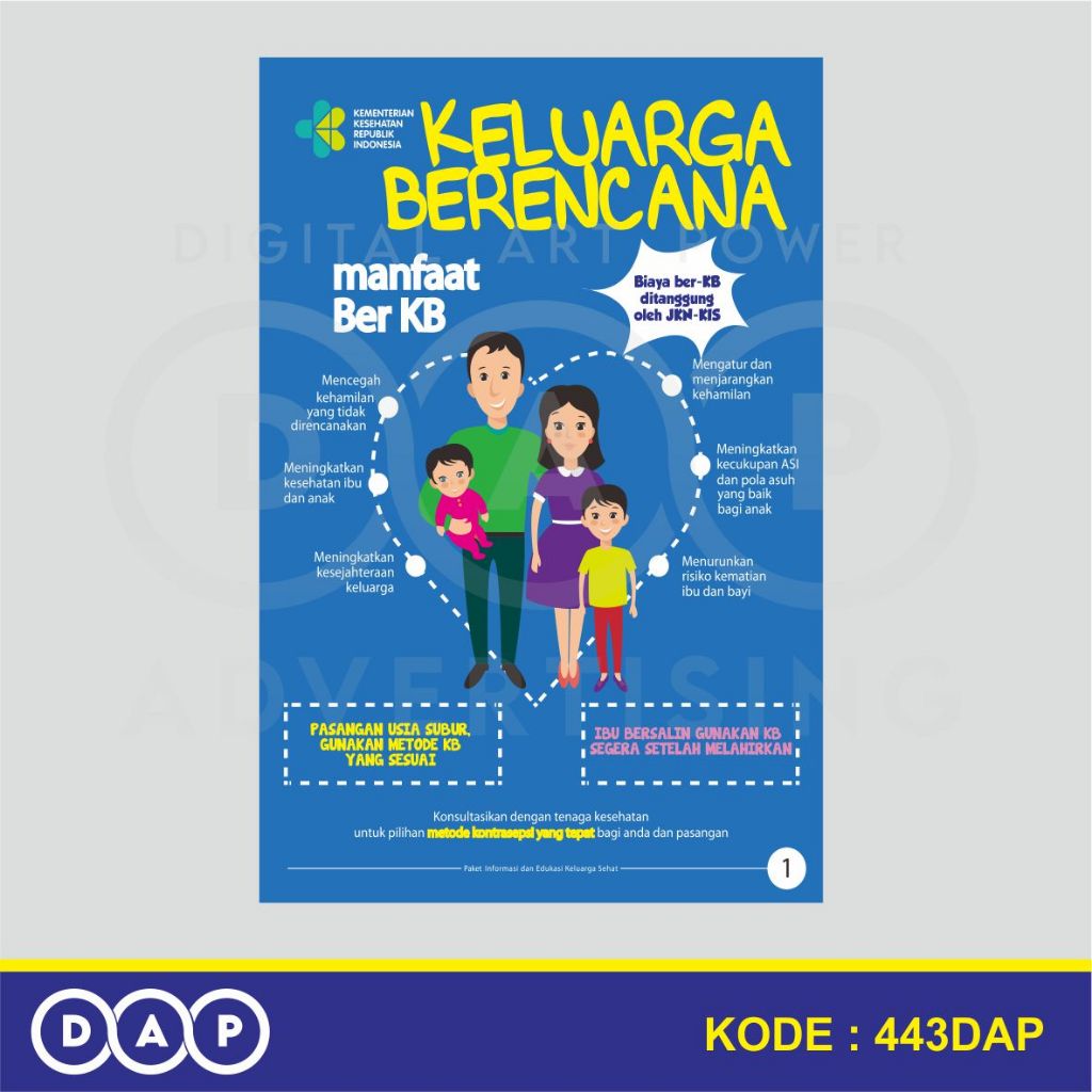 

443 - STIKER MANFAAT KELUARGA BERENCANA - VYNIL - TERBAIK