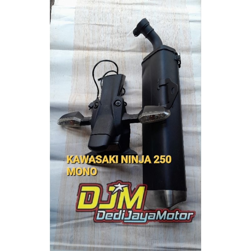 KNALPOT Kawasaki ninja 250 mono+ Spakbor belakang ninja 250 mono ori