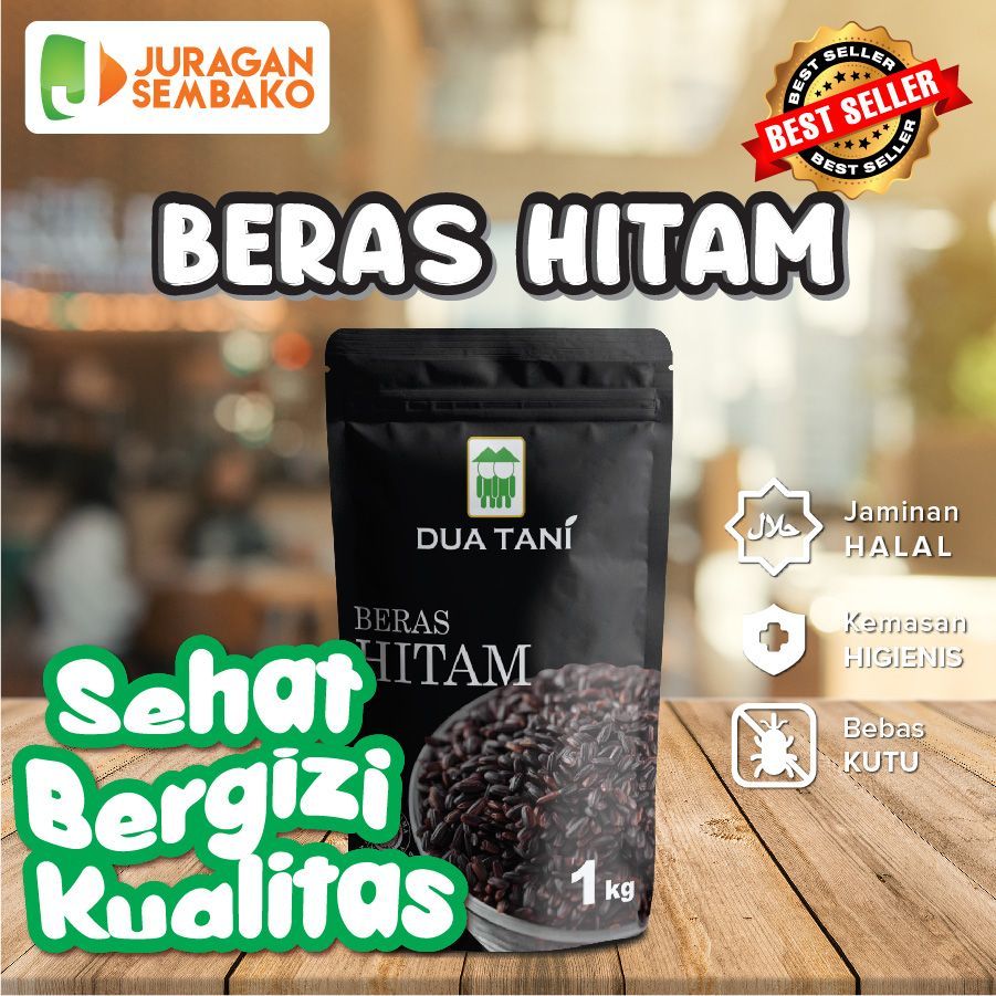 

Beras Hitam dua tani 1kg - halal - cocok untuk diet kualitas premium