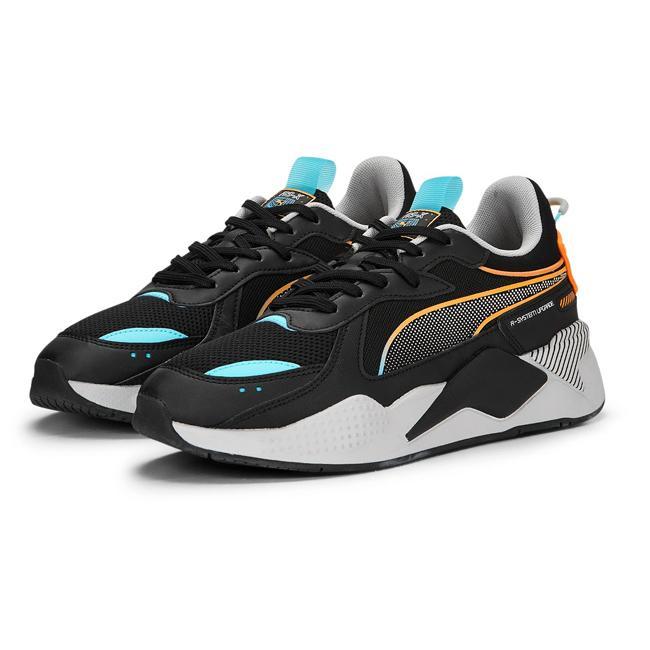 SEPATU SNEAKER WANITA PUMA RS-X 3D Black-Harbor Mist 390025 01
