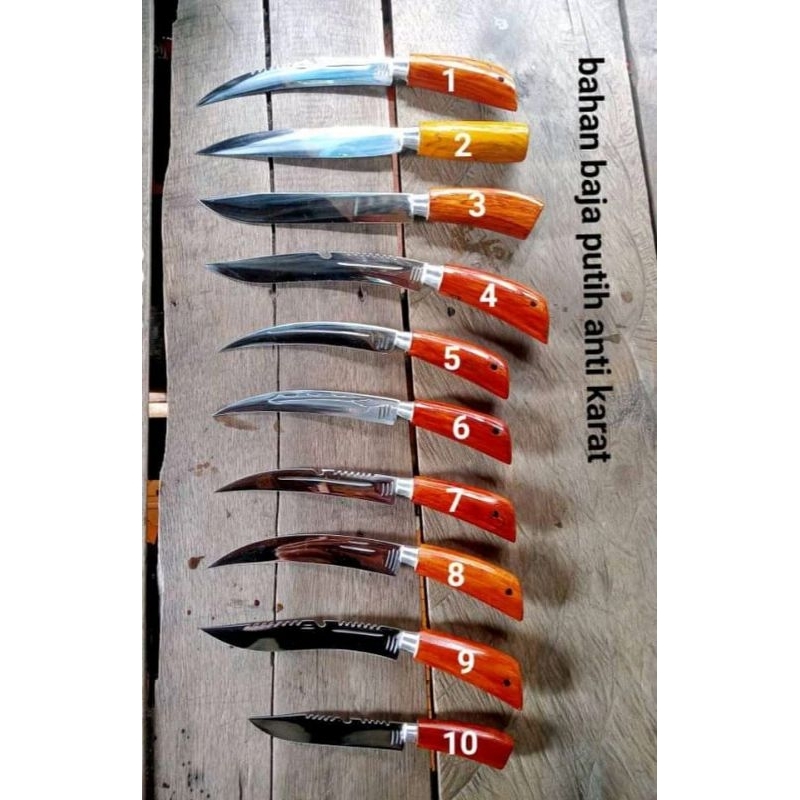 Pisau baja putih super tajam anti karat