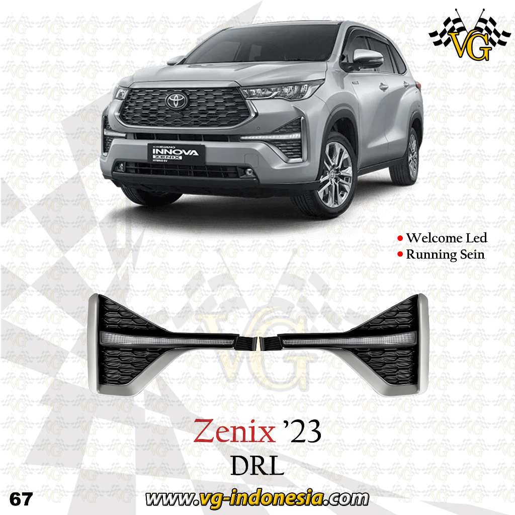 DRL Innova Zenix 2023 Running Sein Welcome Led