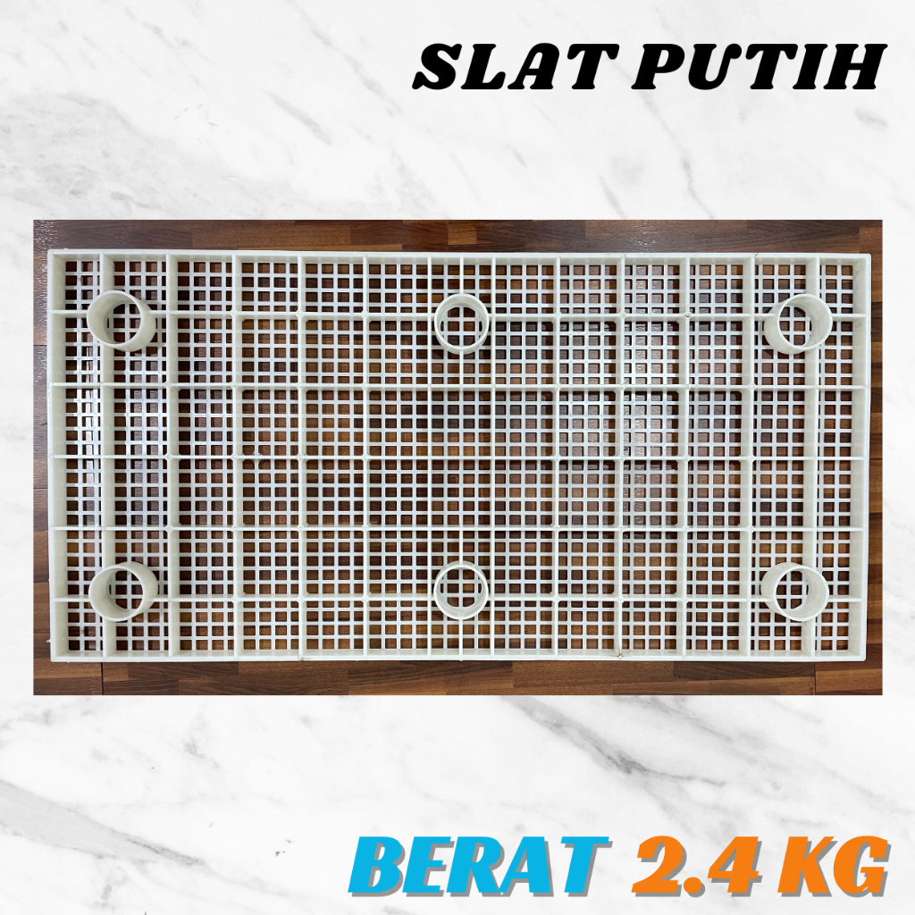 SLAT PLASTIK ALAS KANDANG AYAM (PUTIH)