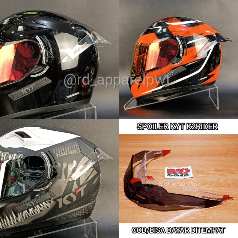 Spoiler helm KYT K2RIDER K2R free stiker visor helm kyt k2r