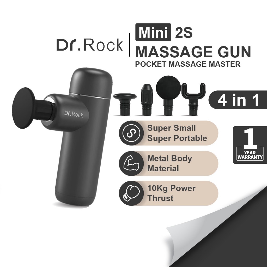 Dr. Rock Mini 2s Pocket Massage Gun Alat Pijat Leher Electric