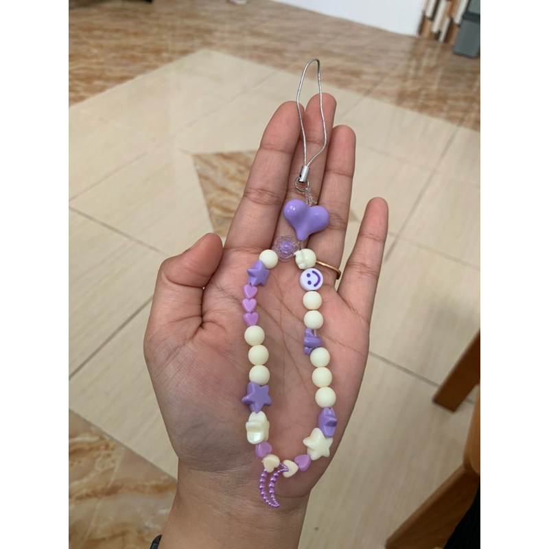 strap handphone, strap hp, strap phone, strap hp homemade diy, strap manik, strap lucu, strap gemas