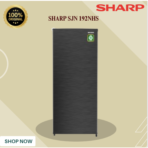 Kulkas 1 Pintu Sharp SJN 192NHS/SJN192NHS/ SJN-192NHS/SJN-192 NHS/ SJN192 NHS dengan kapasitas 184L.