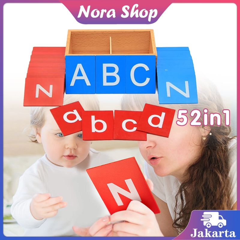 Sand Paper Letters Montessori 52 In 1 Huruf Abjad Untuk Belajar Anak Alphabet Montessori
