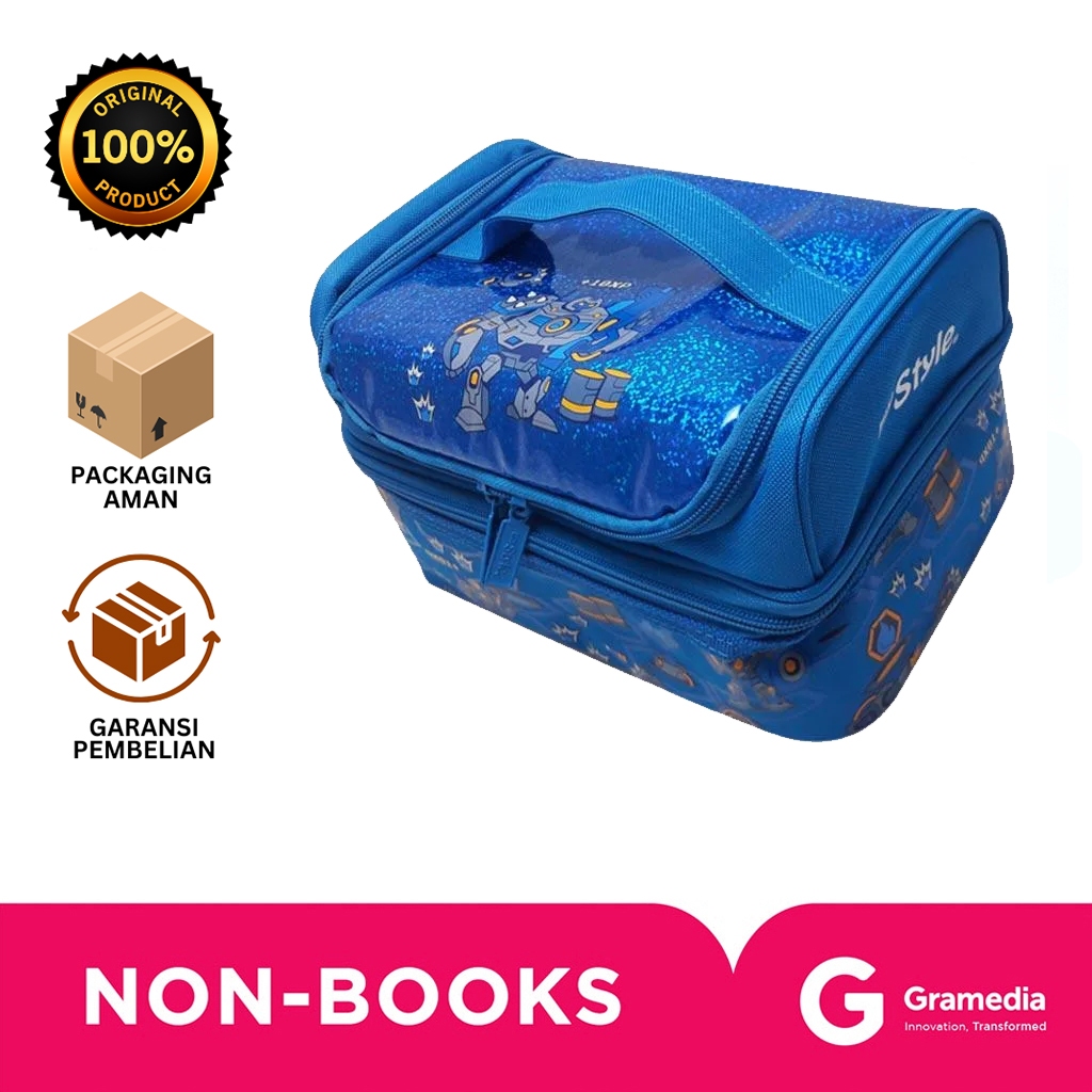 Gramedia Bali - MY STYLE ROBOT DOUBLE DECKER LUNCH BAG