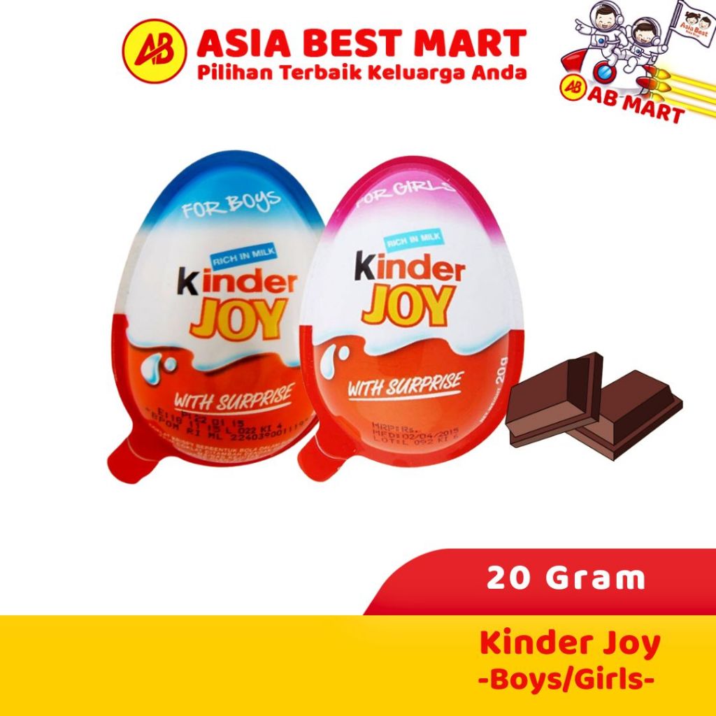 

Kinder Joy For Girls Boys 20Gr Snack Cemilan Cokelat