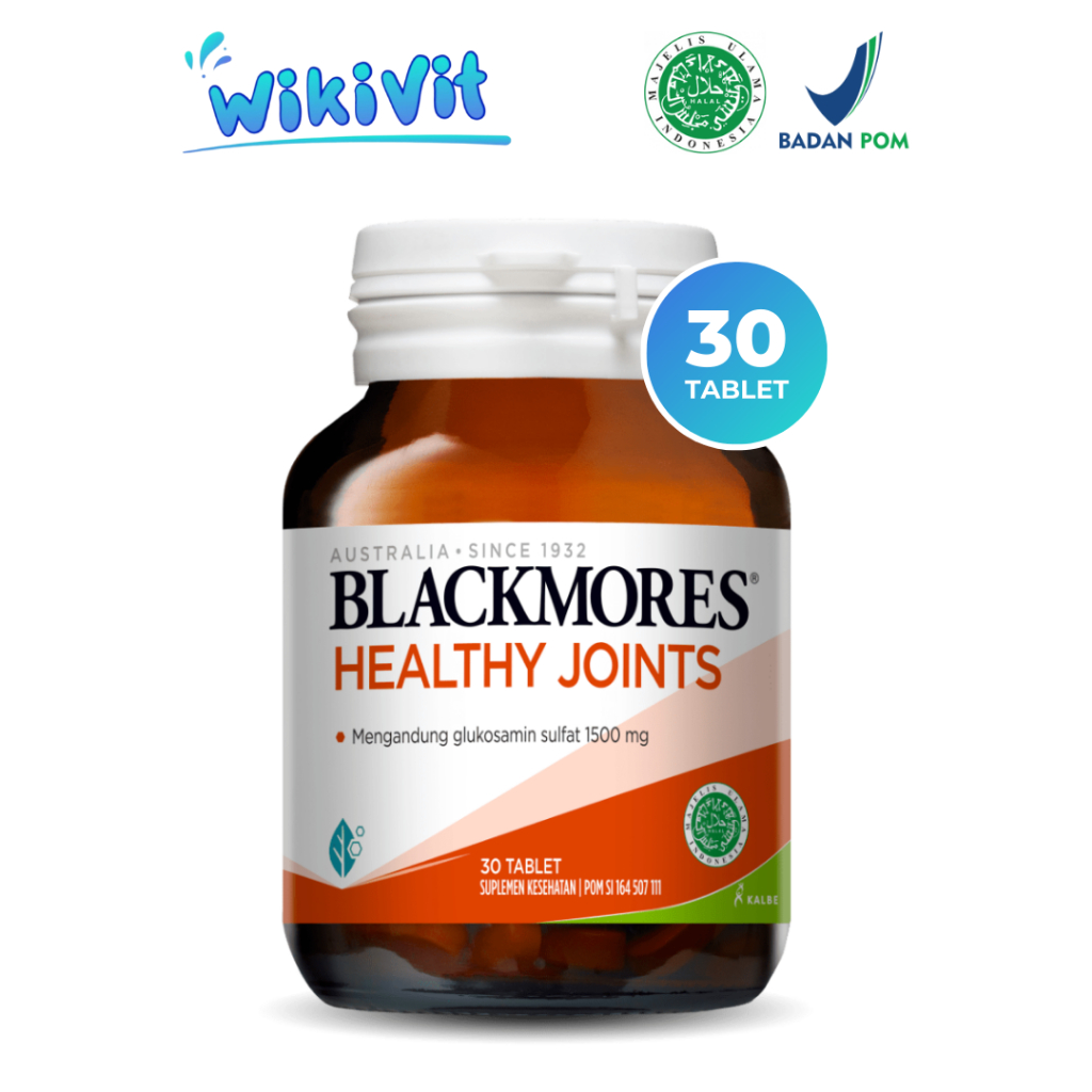 BLACKMORES Healthy Joints 30 Tablet Halal BPOM Kalbe Glucosamine Sulfate 1500 mg 1500mg Tab Suplemen