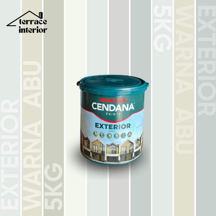 Cat Tembok Mowilex Cendana Exterior Warna Abu 5 kg
