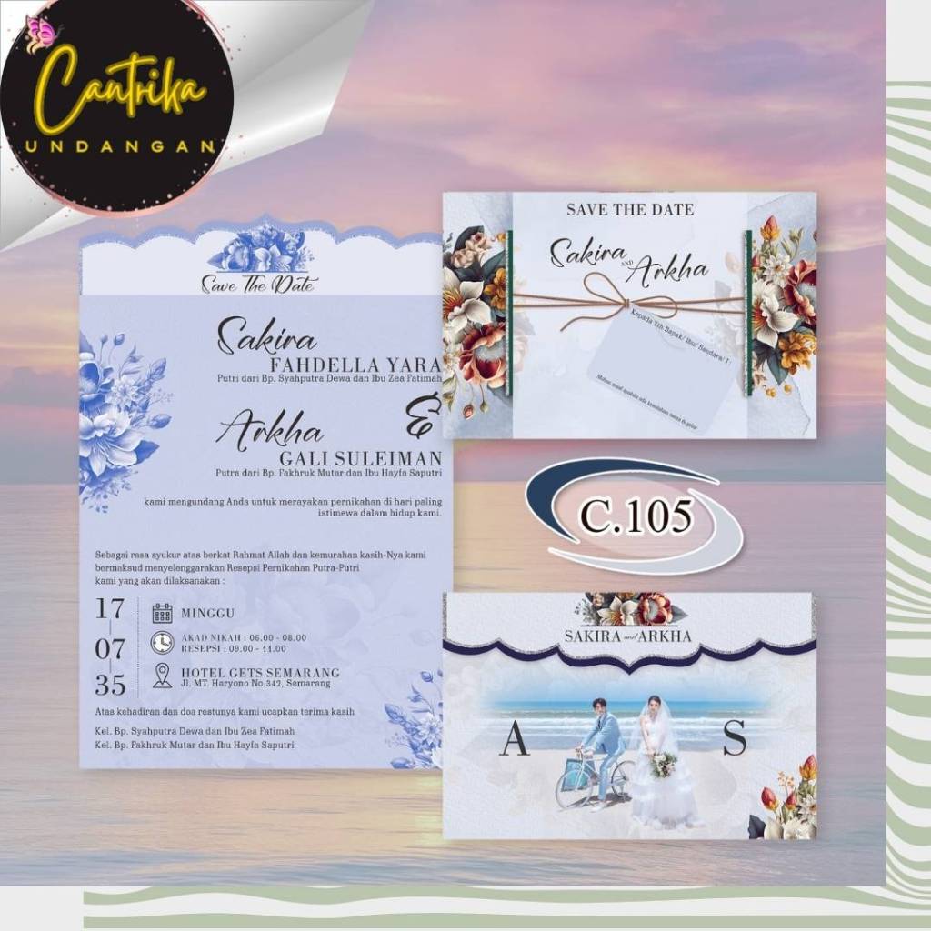 Blangko Undangan cantik 105 Harga Grosir Langsung Dari Produsen