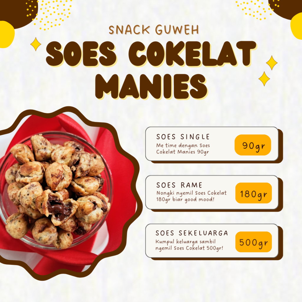 

Sus Kering Cokelat 500gr | Soes Cokelat Enak | Snack Lebaran Murah