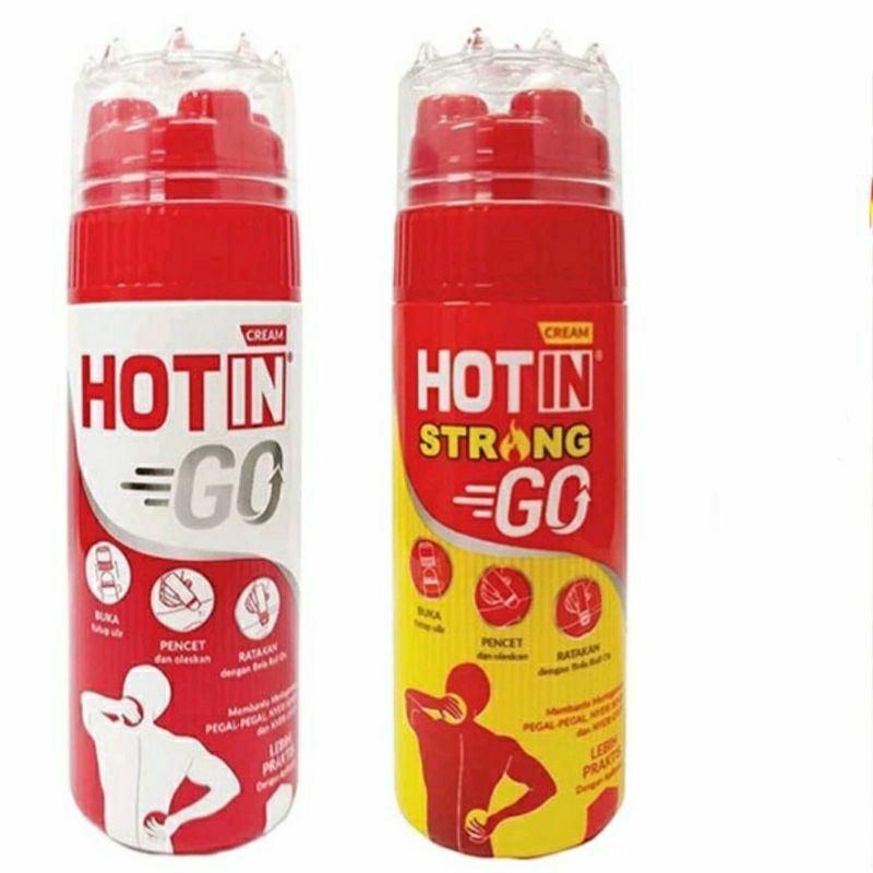 Hotin Cream 120g Original Strong Aromatherapy | HOT IN GO CREAM Roll On Meringankan Pegal Pegal Dan 