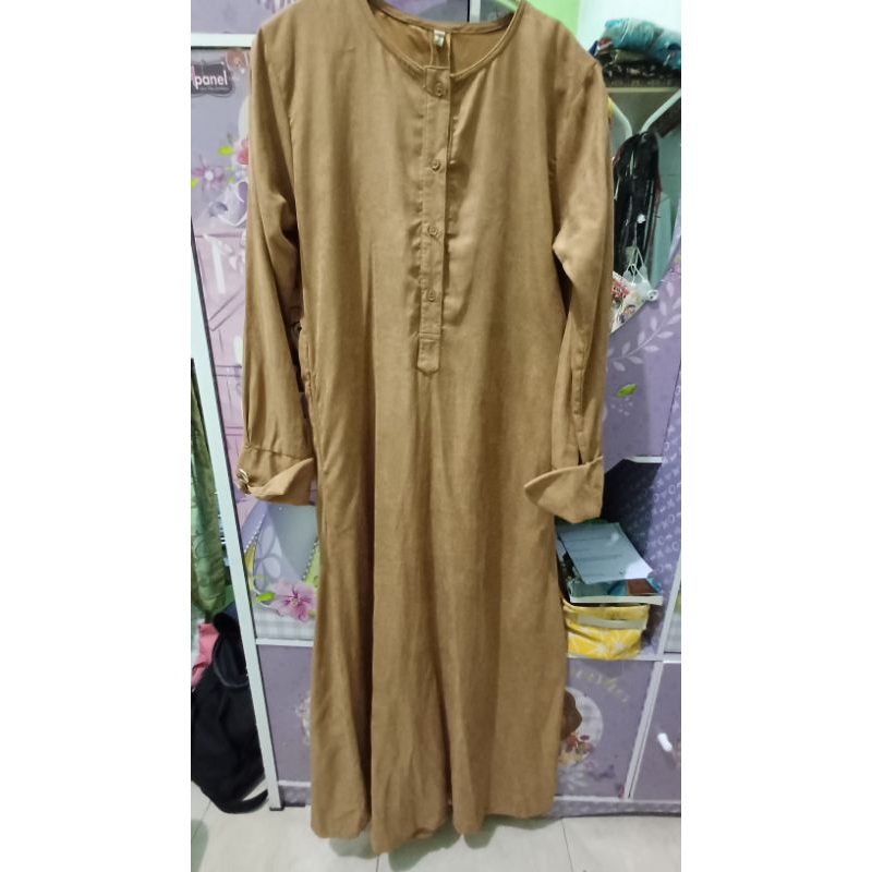 gamis vanilla hijab dress preloved