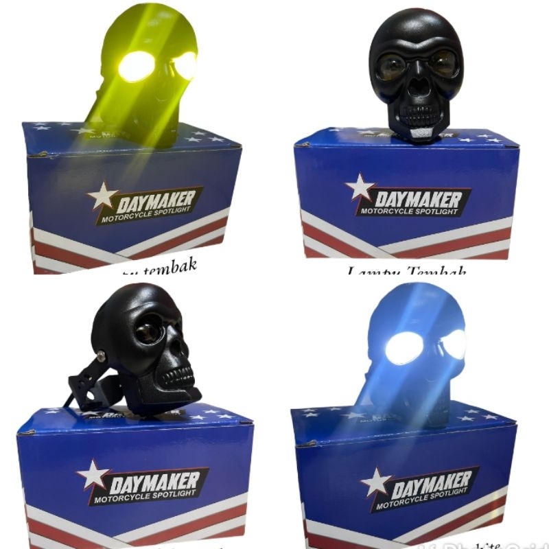 lampu tembak daymaker led laser super terang original casing almunium / lampu depan daymaker laser s