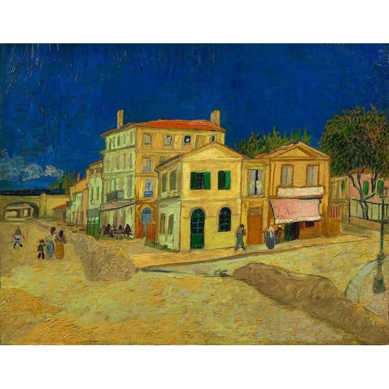 Lukisan Vincent Van Gogh The Yellow House Painting