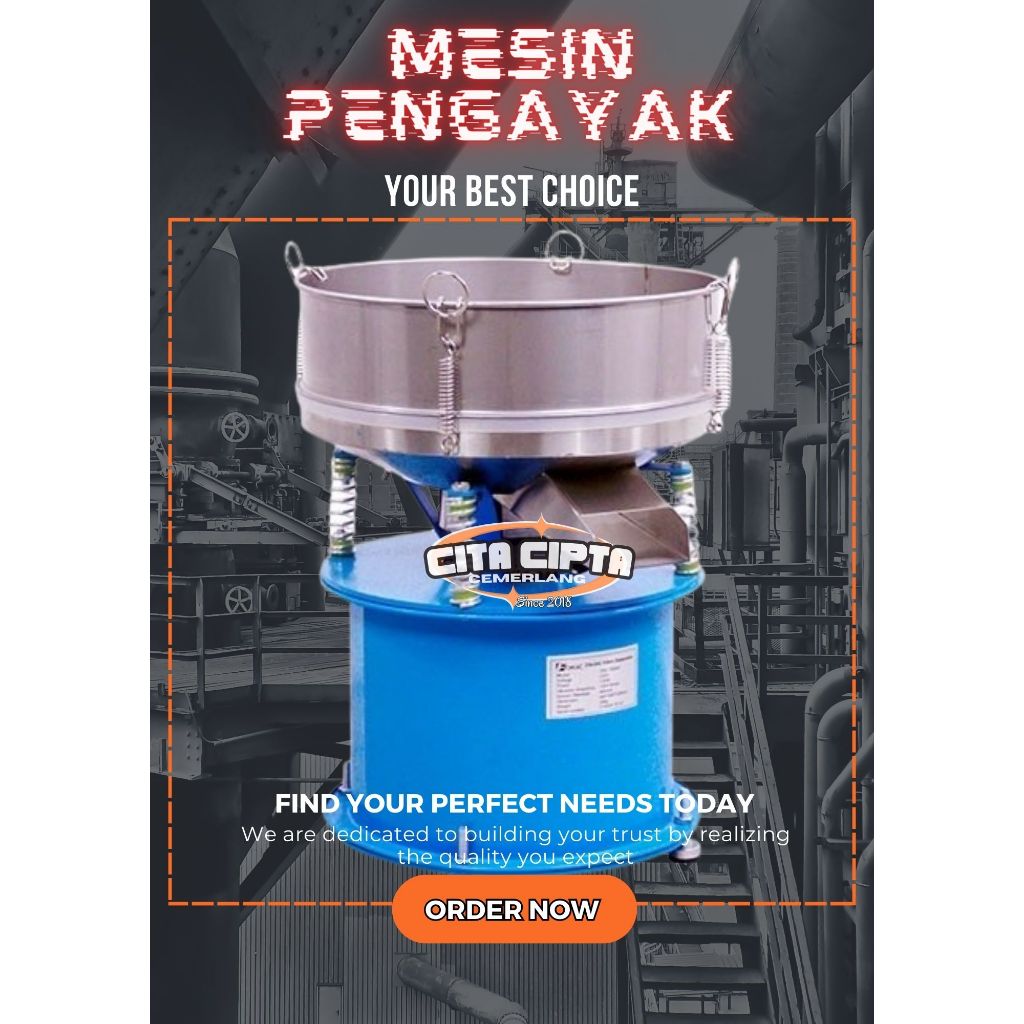 Electric Vibro Sparator - Mesin Ayakan Tepung - Mesin Pengayak Tepung