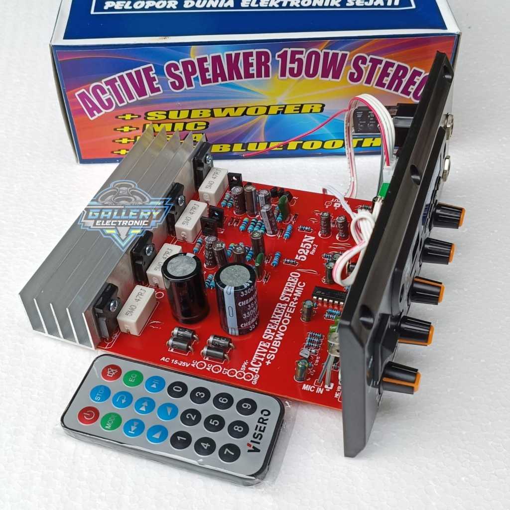 Kit Speaker Aktif Stereo 150 Watt + Subwoofer Lengkap Karaoke lengkap Bluetooth