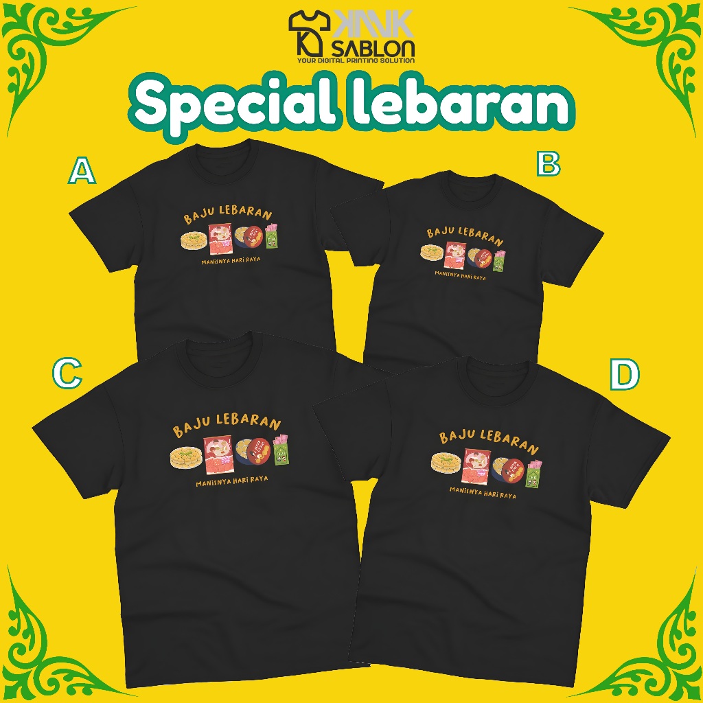 KANKSABLON-KAOS BAJU LEBARAN KELUARGA HARI RAYA IDUL FITRI