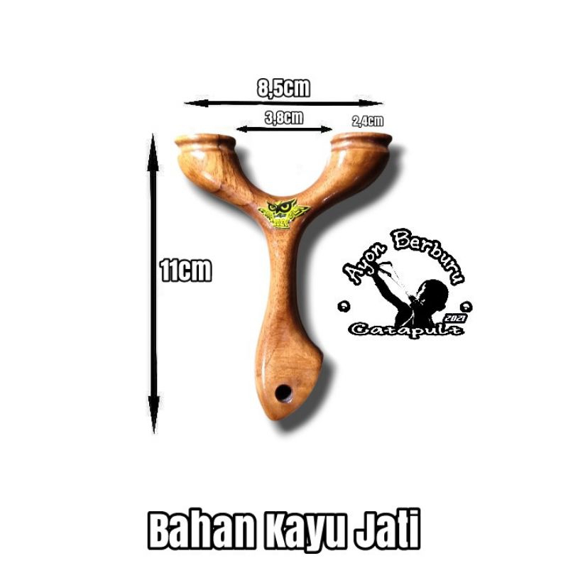 Ketapel OTT dari bahan kayu JATI/Ayon Catapult