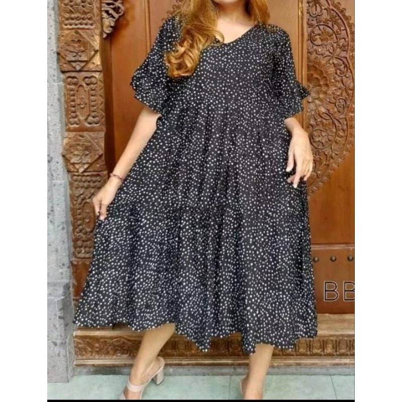 daster jumbo hitam premium