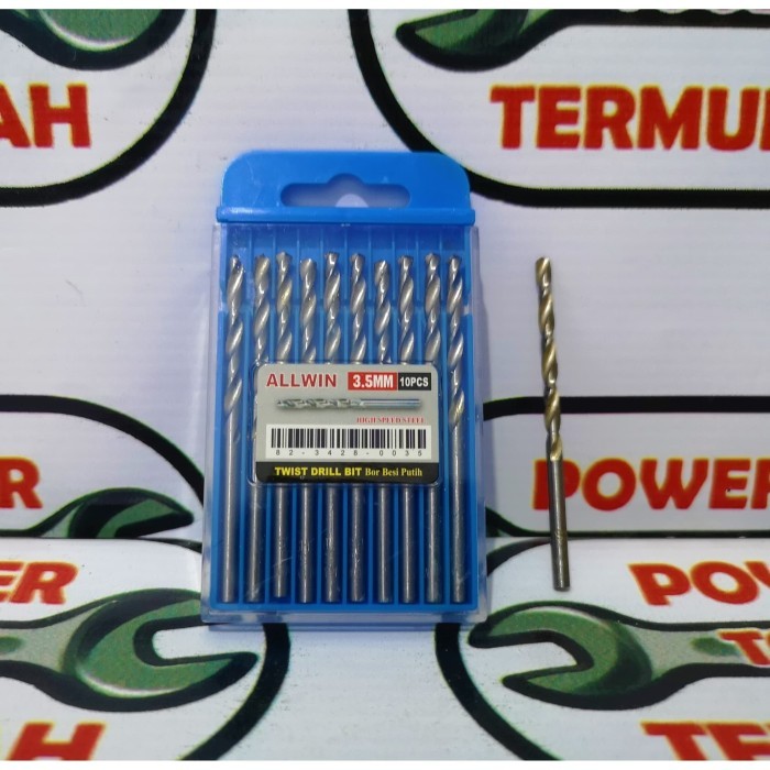 

Mata Bor Besi HSS 3.5 mm ALLWIN murah drill bit bijian