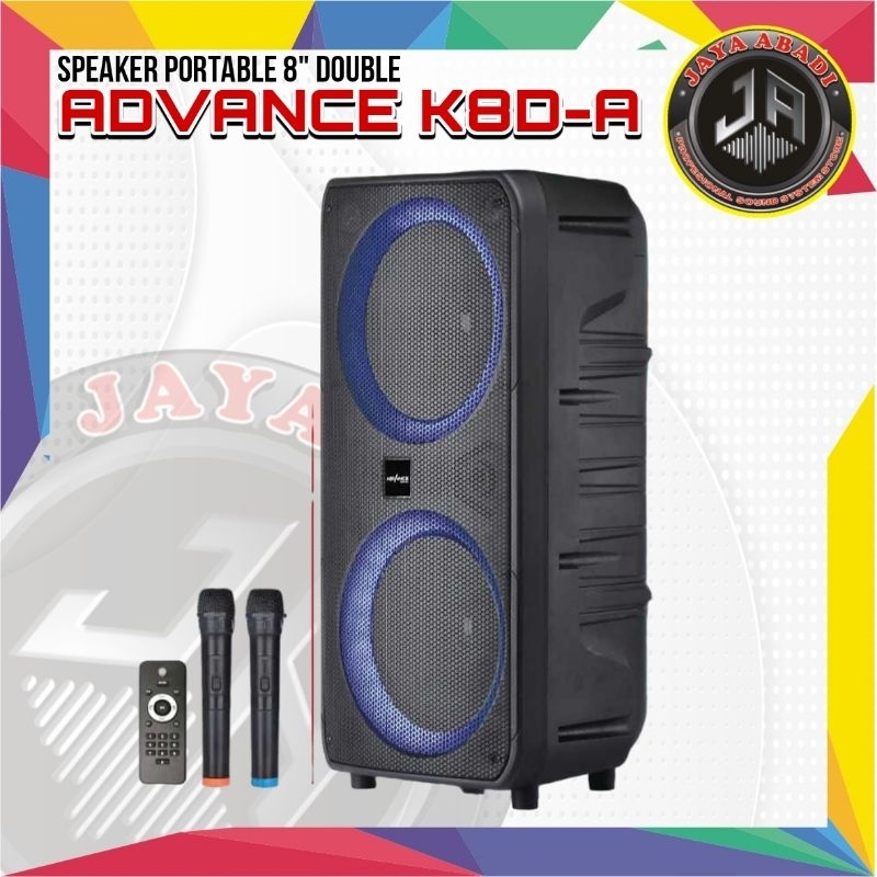 SPEAKER PORTABLE ADVANCE 8 INCH ADVANCE K8D ORIGINAL