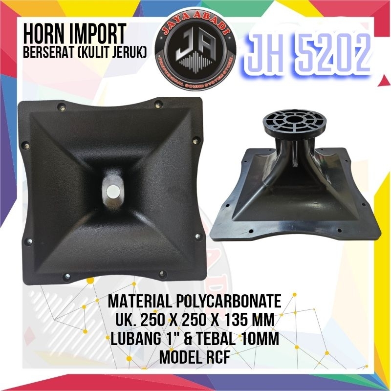 HORN MODEL RCF 25X25 cm Polycarbonate original import