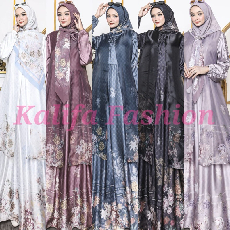 RIZKIYA SERIES BY HUMAIRA / GAMIS SET SYARI /GAMIS PESTA MEWAH/ DRESS MUSLIMAH / GAMIS SYARI BRANDED