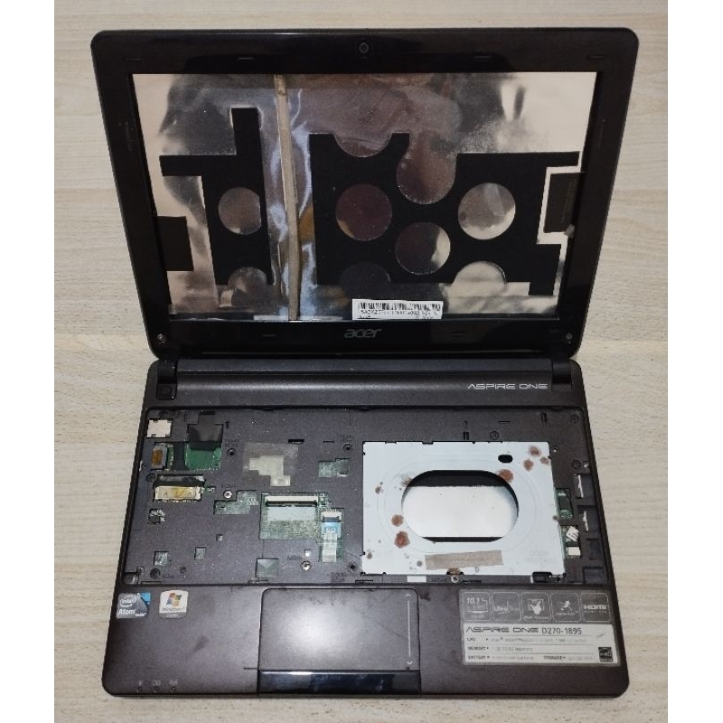 Casing notebook Acer Aspire One D270-1895+Bonus mesin Matot