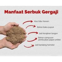 SERBUK KAYU HALUS KEMASAN 500gr UNTUK MEDIA TANAM DAN ALAS HWAN SERBUK KAYU JATI / SERBUK KAYU HALUS