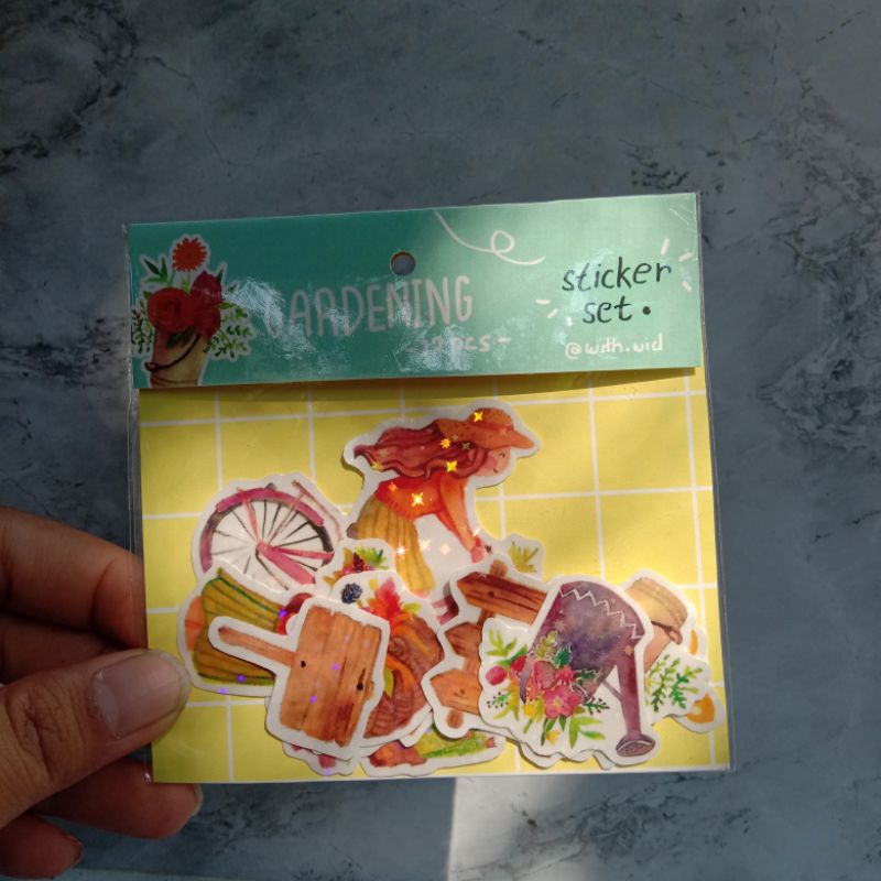 

Original Sticker set Gardening Watercolor