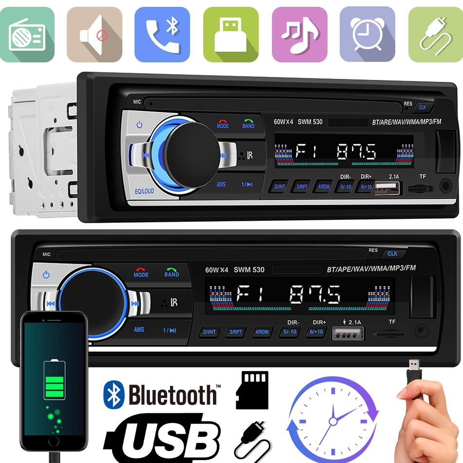 Sale Tape mobil bluetooth tape jvc mobil tep mobil usb bluetooth terbaru Bluetooth MP3 Player FM Aud