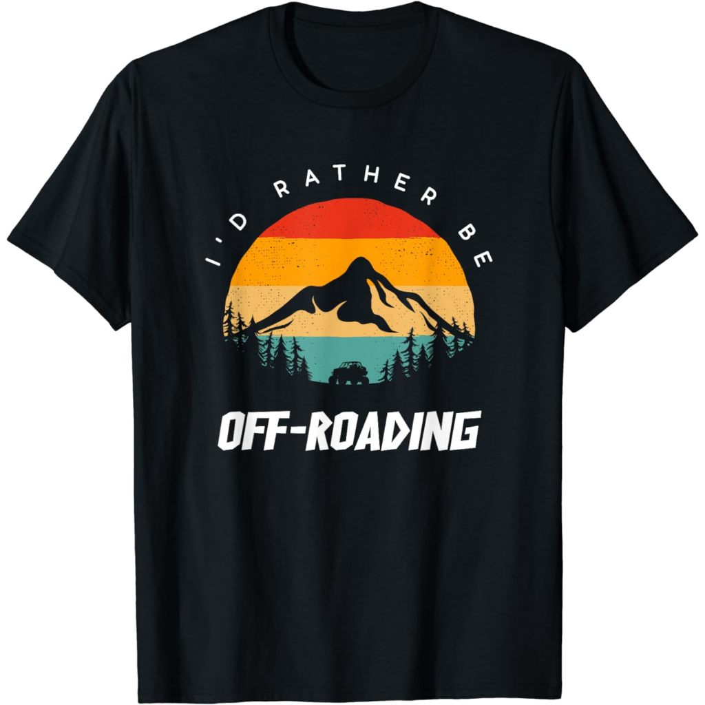 Kaos Baju Dewasa I'd Rather Be Off-Roading ATV Apparel - Off Road QUAD ATV T-Shirt
