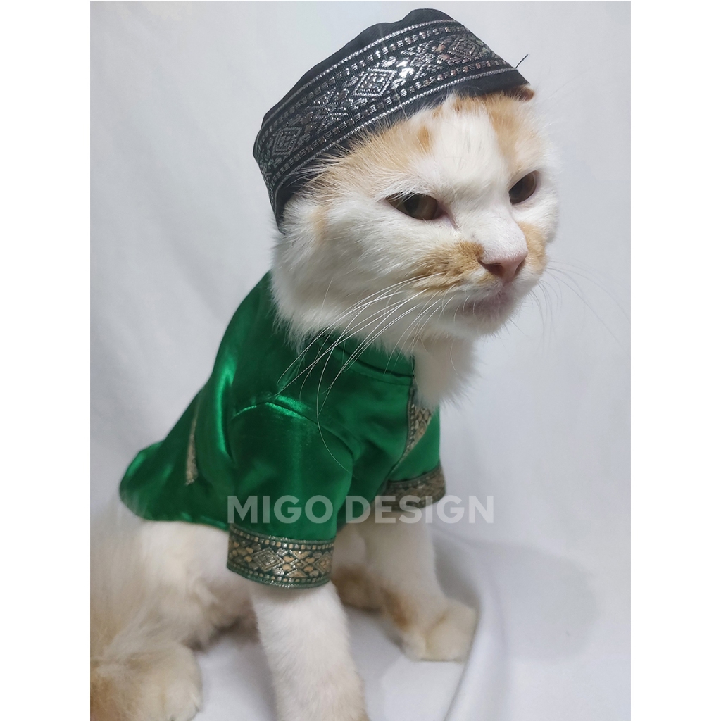 RB Migo Design LIMITED EDITION 58 Couple Baju Ramadan Lebaran Dress Gamis Kemeja Koko Hijau Botol