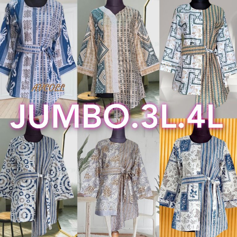 ART V28J Baju batik wanita jumbo batik wanita modern batik kekinian
