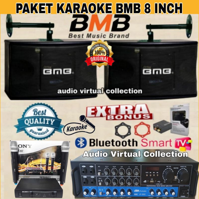 PAKET KARAOKE SPEAKER BMB 8 INCH ORIGINAL (QUALITY II)