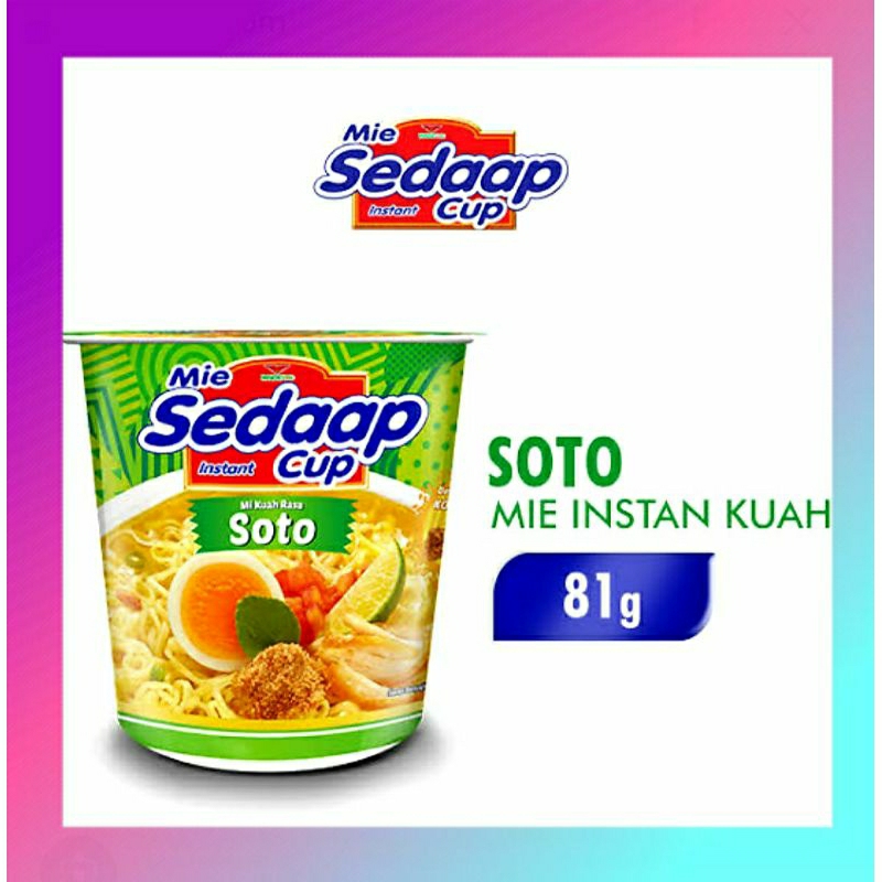 

Mie Sedap Cup Soto 81g