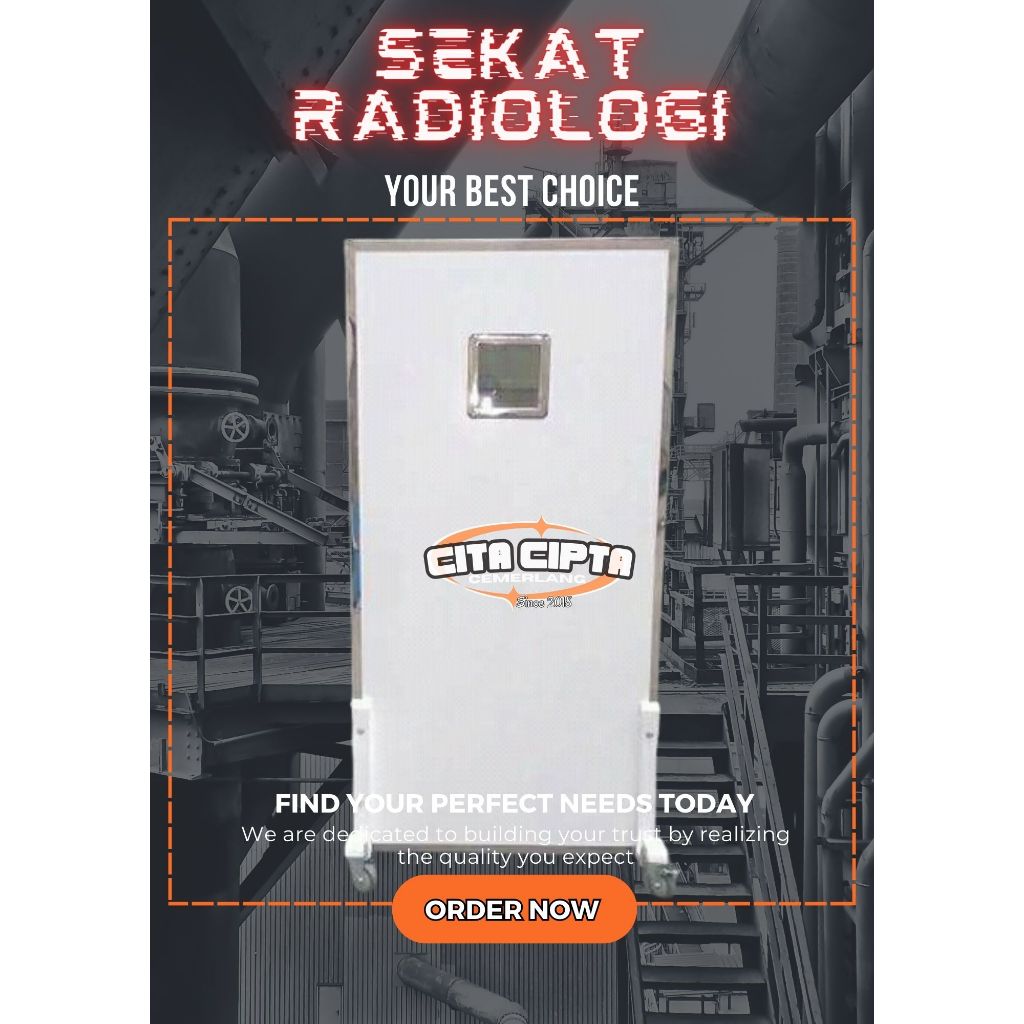 Pintu Anti Radiasi PB / Pintu Xray - Tabir Radiologi - Sekat Radiologi