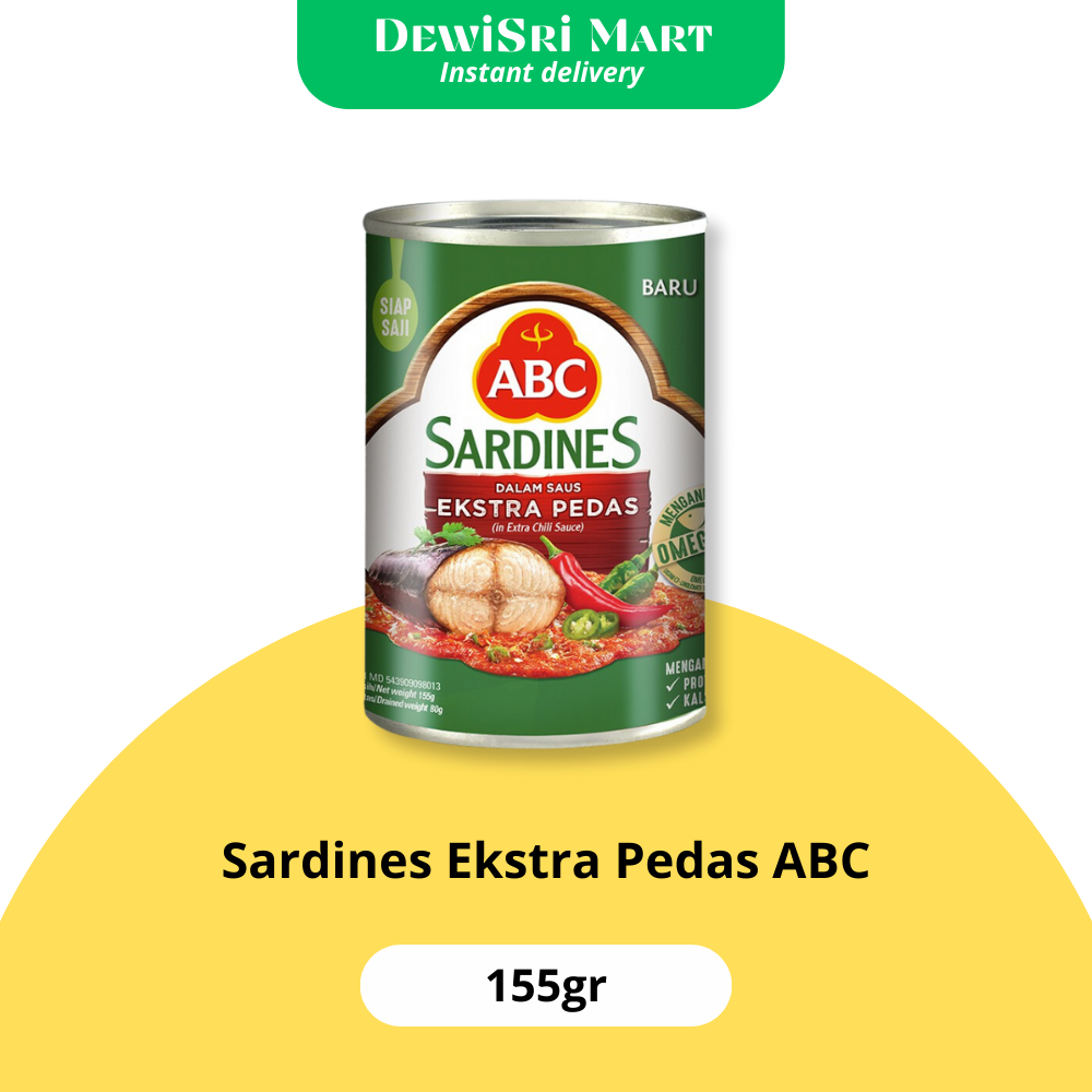 

Sardine extra pedas ABC 155GR - Dewi Sri Mart