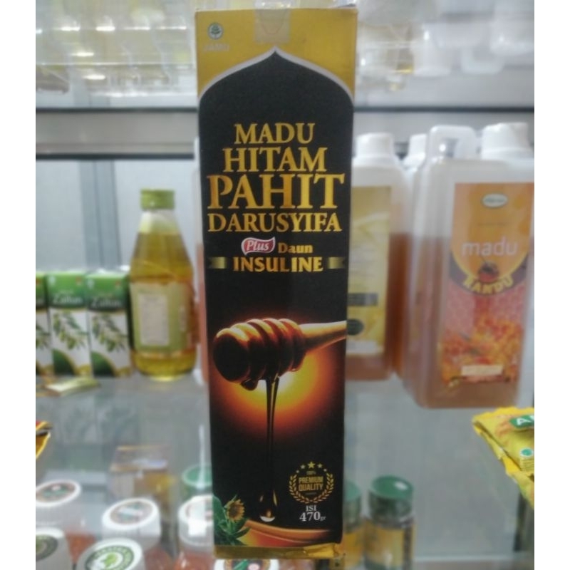 

MADU HITAM PAHIT Darusyifa plus Daun Insuline isi 470gr expired April 2026