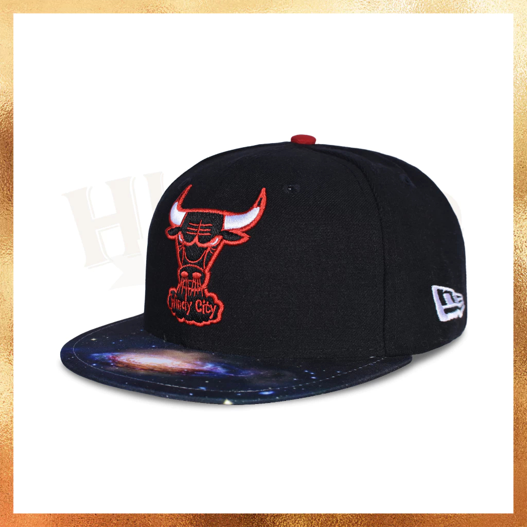 Topi New Era Chicago Bulls Galaxy 59FIFTY Hat Original