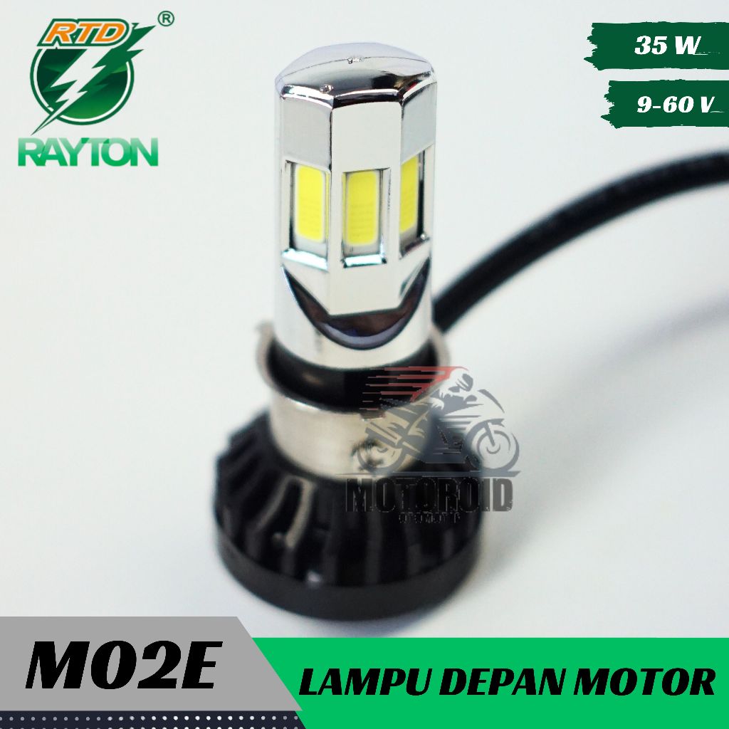 RTD LED LAMPU UTAMA HANDLAMP LED RTD MO2E 6 SISI ORIGINAL motor