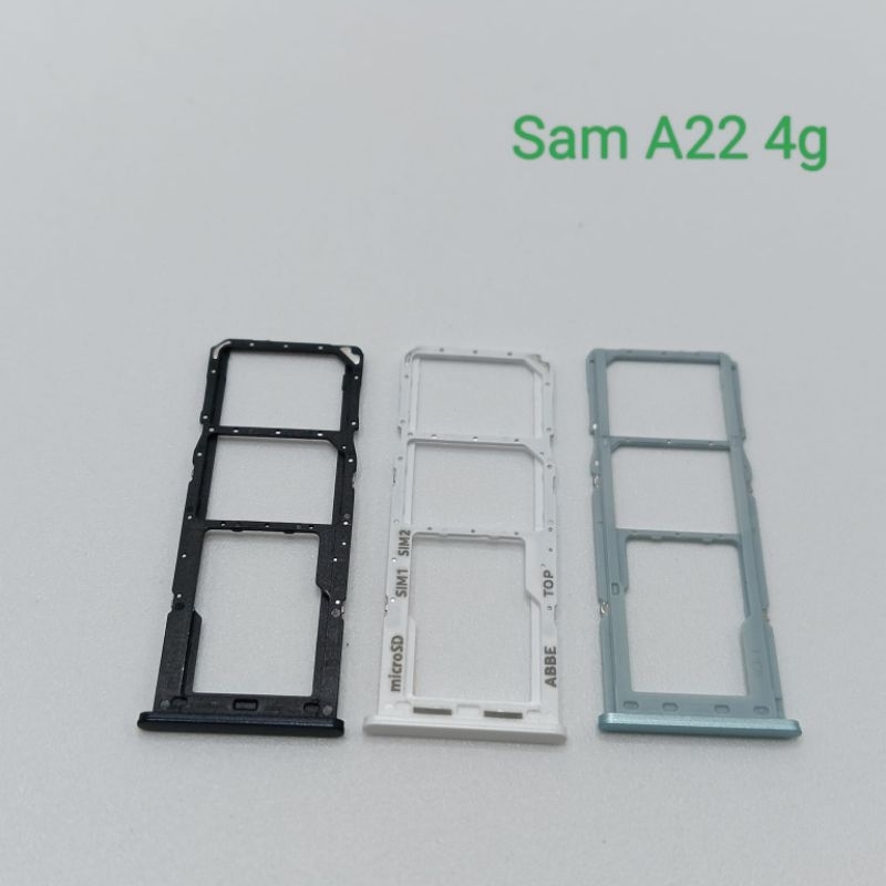 SIM TRAY / SLOT SIM / TEMPAT KARTU SAMSUNG A22 4G ORIGINAL